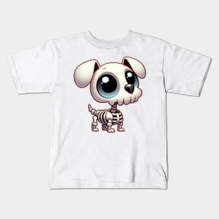 Cute Dog Skeleton Kids T-Shirt